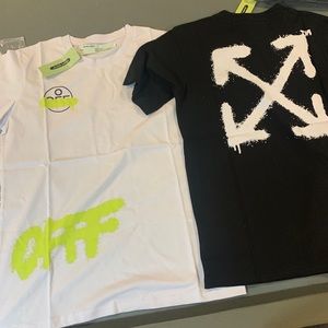 Two different brand new off-white shirts